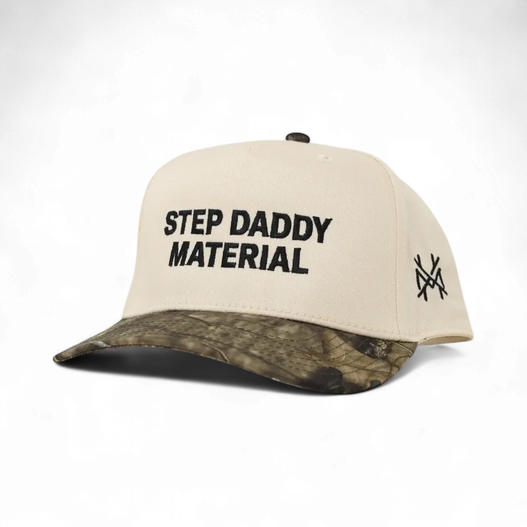 Step Daddy Material Snapback Hat