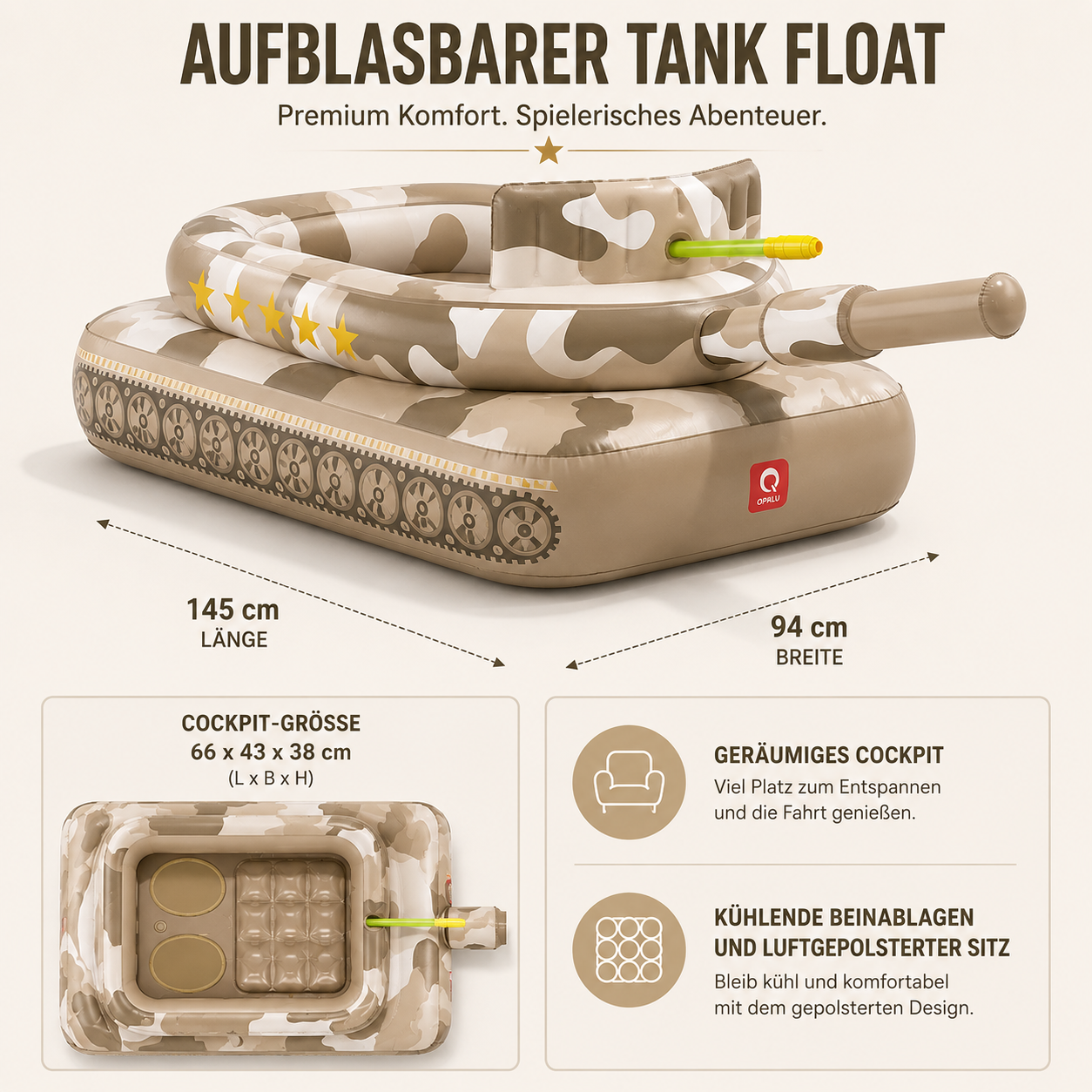 AquaTank™ – Der aufblasbare Wasser-Action Tank